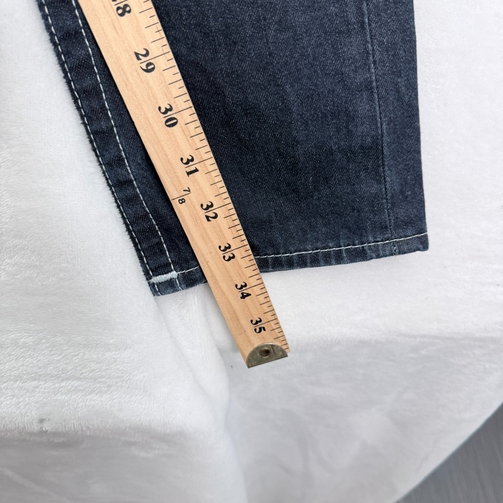 True Religion Jeans Mens 30 (32x33) Blue Dark Wash Skinny - Picture 6 of 12